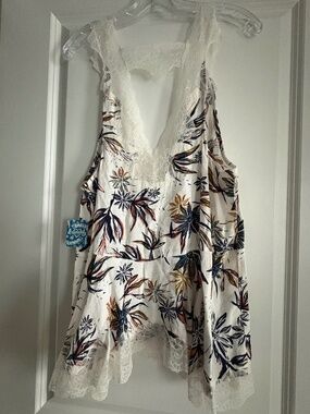 Intimately Free People Bell Flower Double V-Neck Top